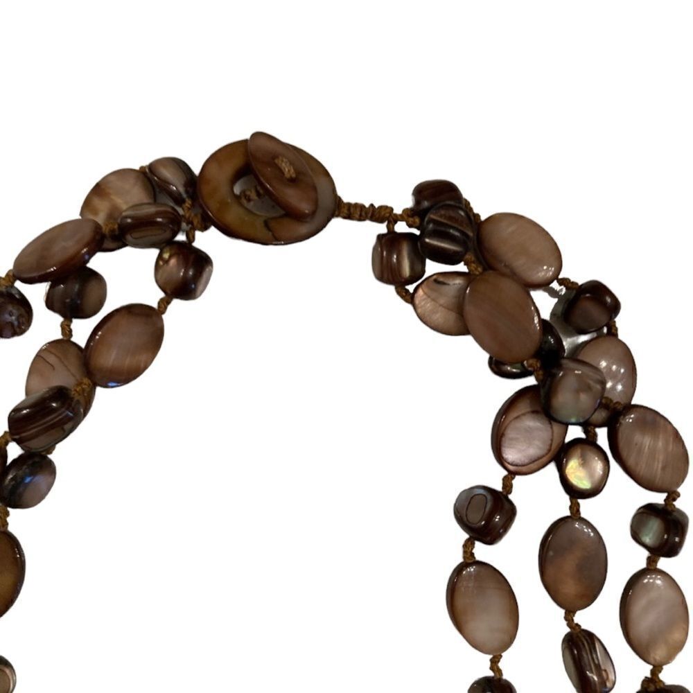 Natural Stone Multi Strand Necklace - Picture 7 of 11